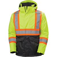 Veste d'hiver Alta, Polyester, Noir/Jaune lime haute visibilit&eacute;, Petit Distribution Industrielle GC