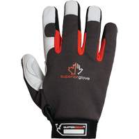 Clutch Gear&reg; Thinsulate Mechanic's Gloves, Grain Goatskin/Split Leather Palm, Size Small/7 Distribution Industrielle GC
