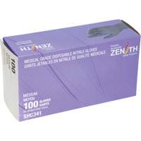 Gants jetables de calibre m&eacute;dical, Moyen, Nitrile, 6 mils, Sans poudre, Noir, Classe 2 Distribution Industrielle GC