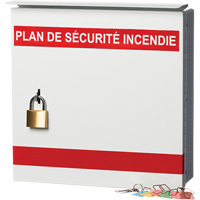 Boîte pour plan de s&eacute;curit&eacute; en cas d'incendie Distribution Industrielle GC