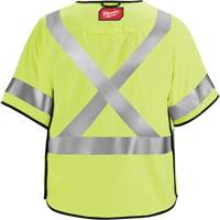 Gilet de s&eacute;curit&eacute; &agrave; maille d&eacute;tachable, Noir/Jaune lime haute visibilit&eacute;, Moyen/Petit Distribution Industrielle GC