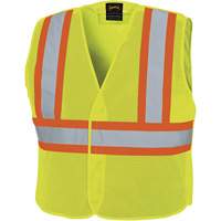598P Veste de s&eacute;curit&eacute; &agrave; maille d&eacute;tachable, Jaune lime haute visibilit&eacute;, Moyen/Petit, Polyester Distribution Industrielle GC