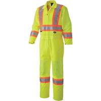5999A Traffic Safety Coveralls, X-Small, High Visibility Lime-Yellow Distribution Industrielle GC
