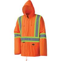 5598 Combinaison de pluie imperm&eacute;able et l&eacute;g&egrave;re, Polyester/PVC, Petit, Orange haute visibilit&eacute; Distribution Industrielle GC