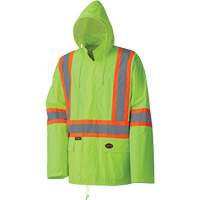 5599 Combinaison de pluie imperm&eacute;able et l&eacute;g&egrave;re, Polyester/PVC, T-petit, Jaune lime haute visibilit&eacute; Distribution Industrielle GC