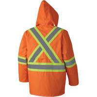 5608 Combinaison de pluie imperm&eacute;able 210D, Polyester/PVC, Petit, Orange haute visibilit&eacute; Distribution Industrielle GC
