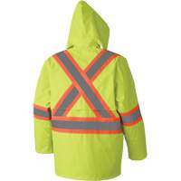 5609 Combinaison de pluie imperm&eacute;able 210D, Polyester/PVC, T-petit, Jaune lime haute visibilit&eacute; Distribution Industrielle GC