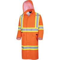 5630 Manteau long imperm&eacute;able The Rock 300D, Polyester, Petit, Orange haute visibilit&eacute; Distribution Industrielle GC