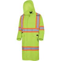 5631 Manteau long imperm&eacute;able The Rock 300D, Polyester, Petit, Jaune lime haute visibilit&eacute; Distribution Industrielle GC