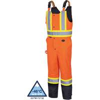 5040BB Salopettes matelass&eacute;es imperm&eacute;ables, Polyester, T-petit, Noir/Orange haute visibilit&eacute; Distribution Industrielle GC