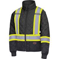 5017 Manteau matelass&eacute; pour cong&eacute;lateur, Polyester, Noir, T-petit Distribution Industrielle GC