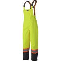 5405 Salopettes imperm&eacute;ables 300D Trilobal antid&eacute;chirure, Polyester, T-petit, Jaune lime haute visibilit&eacute; Distribution Industrielle GC