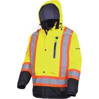 5408 Waterproof Heated Insulated Jacket, Men's, Small, High Visibility Lime-Yellow Distribution Industrielle GC