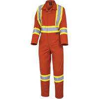 5514W Women's Safety Coveralls, X-Small, High Visibility Orange Distribution Industrielle GC