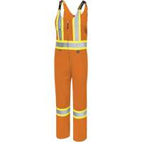 6617T Salopettes, Polyester, 40, Orange haute visibilit&eacute; Distribution Industrielle GC