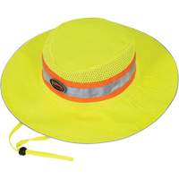 279 Ranger's Hat with Strap, High Visibility Lime-Yellow, Polyester Distribution Industrielle GC
