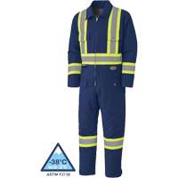 5539A Quilted Duck Coveralls, Small, Navy Blue Distribution Industrielle GC