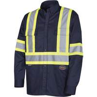 4414 Chemise de travail, Poly-coton, Petit, Bleu marin Distribution Industrielle GC