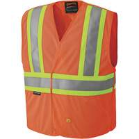 6914A Veste de s&eacute;curit&eacute; ignifug&eacute;e, Orange haute visibilit&eacute;, Moyen/Petit, Polyester Distribution Industrielle GC