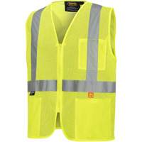 6944 Veste de s&eacute;curit&eacute; ignifuge, Jaune lime haute visibilit&eacute;, Petit, Polyester Distribution Industrielle GC