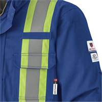 5523 Manteau de s&eacute;curit&eacute; ignifuge, Petit, Bleu royal, 58 cal/cm² Distribution Industrielle GC