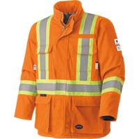 5533 Manteau de s&eacute;curit&eacute; ignifuge, Petit, Orange haute visibilit&eacute;, 58 cal/cm² Distribution Industrielle GC