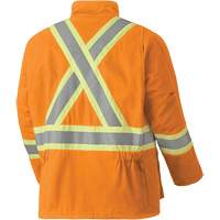 5533 Manteau de s&eacute;curit&eacute; ignifuge, Petit, Orange haute visibilit&eacute;, 58 cal/cm² Distribution Industrielle GC