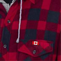 415RB Quilted Hooded Shirt, Men's, Small, Multi-Colour Distribution Industrielle GC
