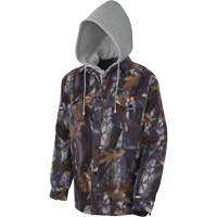 415CM Quilted Hooded Shirt, Men's, X-Small, Multi-Colour Distribution Industrielle GC