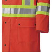 5896 Manteau long imperm&eacute;able et ignifuge, Petit, Orange haute visibilit&eacute; Distribution Industrielle GC