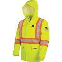 5881 Manteau de pluie ignifuge et protection contre les &eacute;clats d'arc &eacute;lectrique, T-petit, Jaune haute visibilit&eacute;, 10 cal/cm² Distribution Industrielle GC