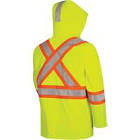 5881 Manteau de pluie ignifuge et protection contre les &eacute;clats d'arc &eacute;lectrique, T-petit, Jaune haute visibilit&eacute;, 10 cal/cm² Distribution Industrielle GC