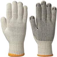 501 Knitted Dotted-Palm Gloves, Poly/Cotton, Small Distribution Industrielle GC