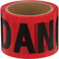 388 Ruban de danger, Bilingue, 3" la x 200' lo, 1,5 mil, Noir/rouge Distribution Industrielle GC