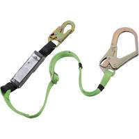 SA-5402-6A Shock Absorbing Lanyard, 6', Rebar Hook Center, Snap Hook Leg Ends, Polyester Distribution Industrielle GC