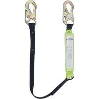 SA-6400-4 Shock Absorbing Lanyard, 4', Snap Hook Center, Snap Hook Leg Ends, Polyester Distribution Industrielle GC