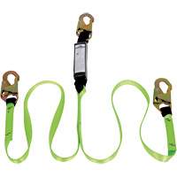 SA-54000-4 Shock Absorbing Lanyard, 4', Snap Hook Center, Snap Hook Leg Ends, Polyester Distribution Industrielle GC