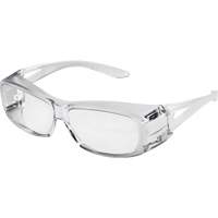 X350 OTG Safety Glasses, Clear Lens, Anti-Scratch, ANSI Z87+/Meets/Exceeds CSA Z94.3 Distribution Industrielle GC