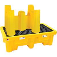 Ultra-Drum Rack 4-Drum Containment System without Drain, 53" L x 53" W x 77.8" H, 3000 US gal. Capacity Distribution Industrielle GC