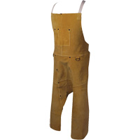Caiman&reg; Boarhide Apron, Split-Leg Bib, 42" L, Brown Distribution Industrielle GC