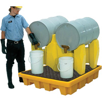 Ultra-Drum Rack 2-Drum Containment System without Drain, 53" L x 53" W x 44.8" H, 1500 US gal. Capacity Distribution Industrielle GC