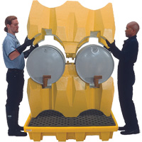 Ultra-Drum Rack 4-Drum Containment System without Drain, 53" L x 53" W x 77.8" H, 3000 US gal. Capacity Distribution Industrielle GC