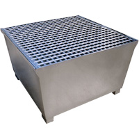 Steel Ultra-IBC Spill Pallet&reg;, 370 US gal. Spill Capacity, 57.6" x 34.7" x 56.9" Distribution Industrielle GC