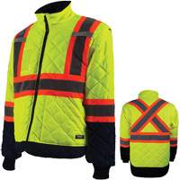 Manteau pour installations frigorifiques, Polyester, Orange haute visibilit&eacute;, Petit Distribution Industrielle GC