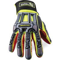 Rig Lizard&reg; 2028X Cut-Resistant Gloves, 6/X-Small, Synthetic/HPPE Palm, Elastic/Hook & Loop Cuff Distribution Industrielle GC