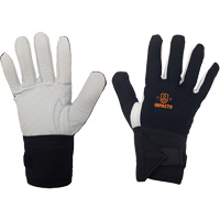 Left-Hand Anti-Impact Glove, 7/Small, Grain Leather Palm, Elastic Cuff Distribution Industrielle GC