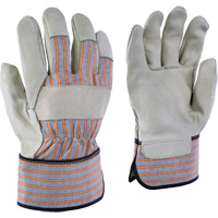 Gants de travail ray&eacute;s 24-61, T-petit, Paume en Cuir fleur de vache Distribution Industrielle GC