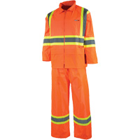 V&ecirc;tement imperm&eacute;able &eacute;tanche, Nylon/PVC, T-petit, Orange haute visibilit&eacute; Distribution Industrielle GC