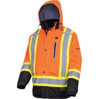 5407 Waterproof Insulated Heated Safety Jacket, Men's, Small, High-Visibility Orange Distribution Industrielle GC