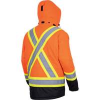 5407 Waterproof Insulated Heated Safety Jacket, Men's, Small, High-Visibility Orange Distribution Industrielle GC